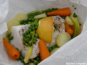 la cuisson en papillote pour cuisiner léger