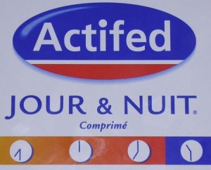 Actifed Jour et Nuit contre le rhume