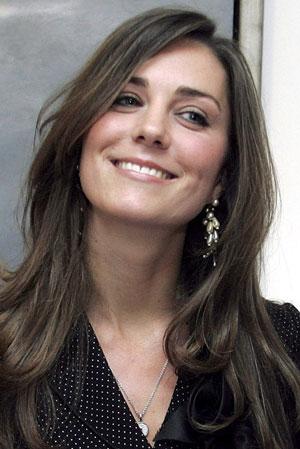 Coiffure Kate Middleton avant son mariage