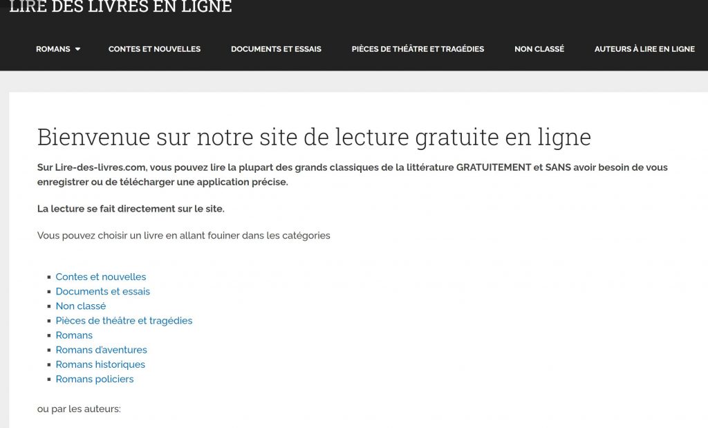 Lire des livres en ligne gratuitement